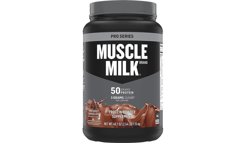 Muscle Milk Pro Series Protein Powder, Knockout Chocolate (Photo: Amazon)