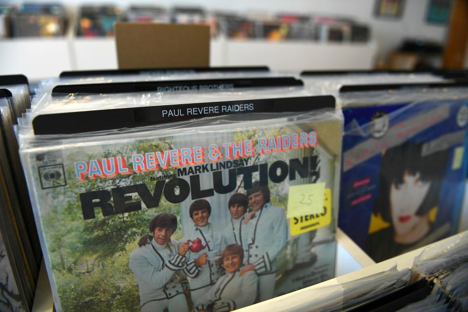 Used vinyl record albums make up most of the stock available at Sounds Good Music on Tuesday, Oct. 6, 2020, in Port St. Lucie. Vinyl records outsold CDs for the first time in decades in the first half of 2020, according to the Recording Industry Association of America mid-year report.