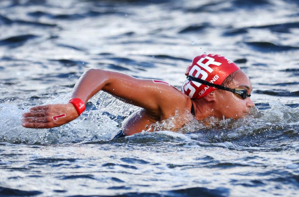 <p>24-year-old Alice Dearing made history when she became the first female black swimmer to compete for GB. She placed 19th in the 10km marathon swim, but while she didn’t take home a medal, her participation alone is certainly something to celebrate. </p>