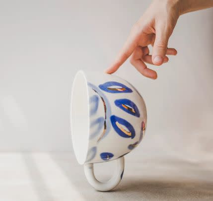 A beautiful handmade ceramic mug