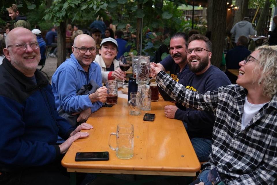 The annual Oktoberfest in the Garden at Kentucky Native Cafe behind Michler’s florists is a popular Fall event Lexington.