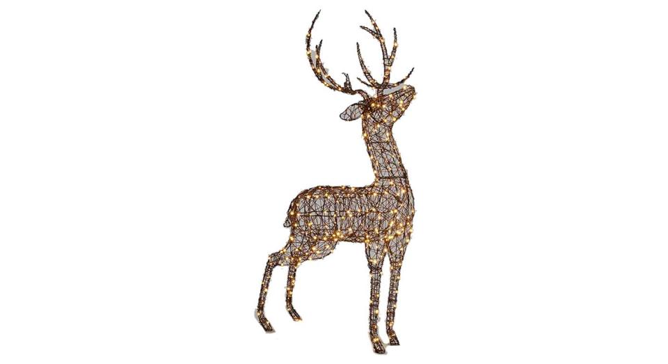 Standing Stag Twinkling LED Lit Figure