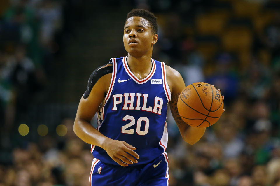 Markelle Fultz is out indefinitely with a shoulder soreness and “scapular muscle imbalance.”