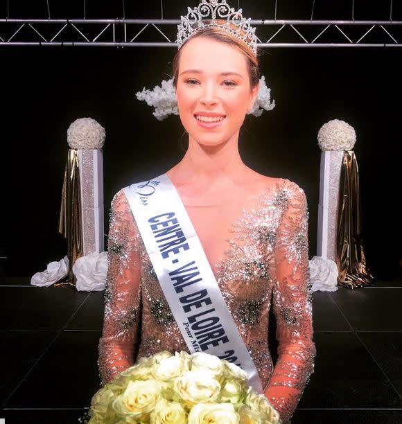 <p>Marie Thorin, 20 ans, est étudiante en école de commerce. Elle représentera le Val de Loire au concours Miss France 2018.<br> Crédit photo : Twitter Miss France </p>