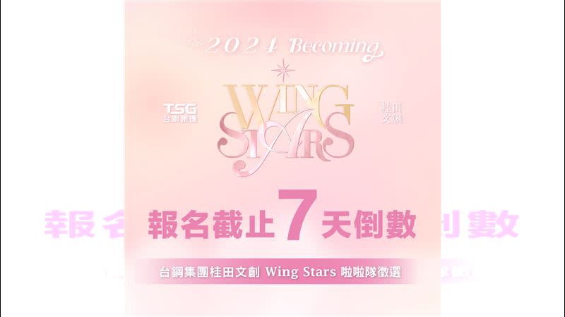 台鋼集團啦啦隊WING STARS徵選報名進入倒數。（圖／桂田文創提供）