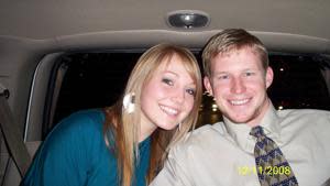 Photo from December, 2008 of Kelly Katrina Hildebrandt, 20, left, and Kelly Carl Hildebrandt, 24 (AP Photo/Kelly Carl Hildebrandt)