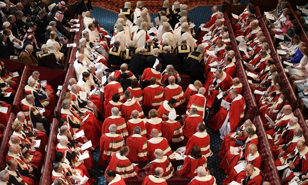 Peers in the House of Lords