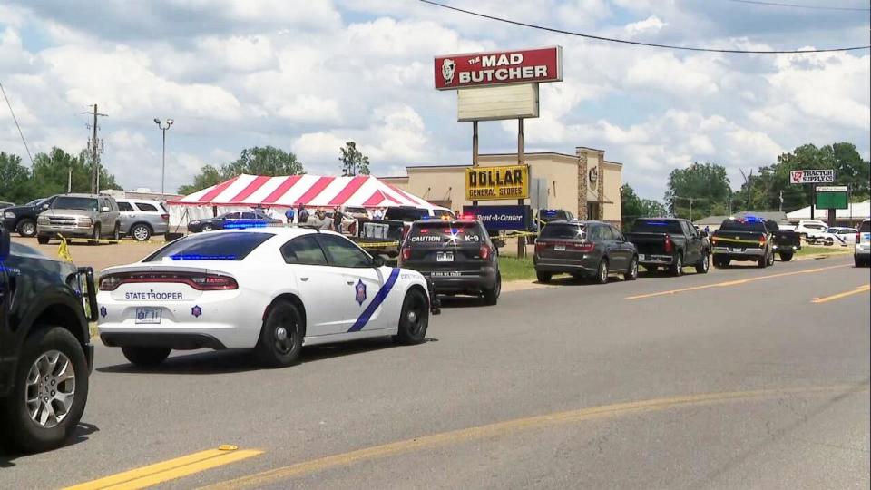 PHOTO: Law enforcement officials are on the scene of a shooting in Fordyce, Arkansas, on June 21, 2024. (KATV)