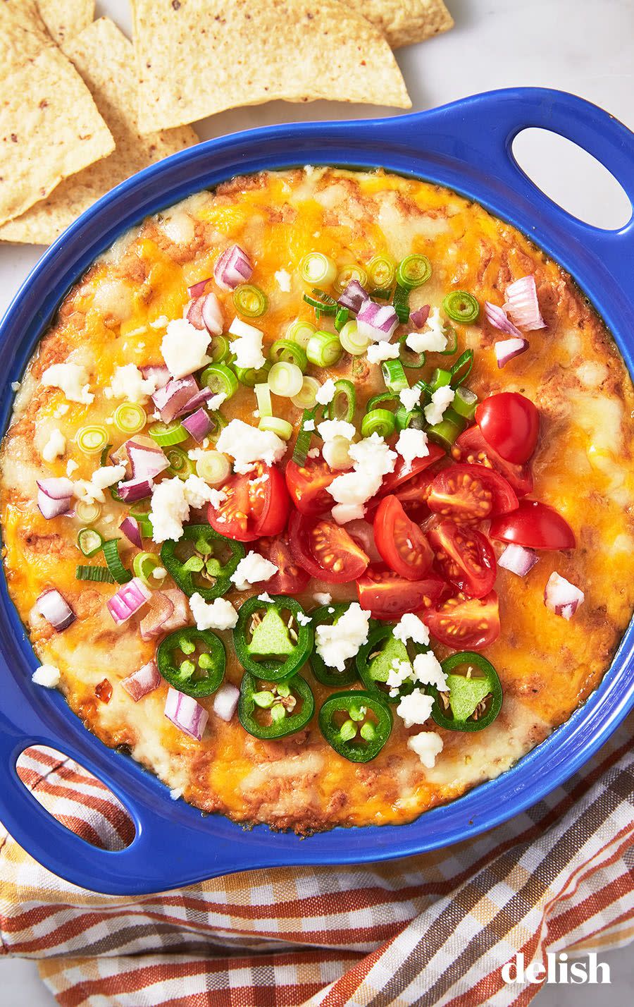 Cheesy Refried Bean Dip