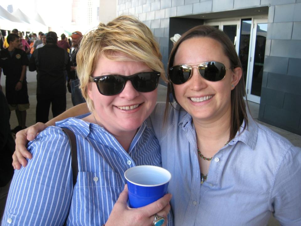 LeAnn Mueller, left, and Alison Clem at the Texas Monthly BBQ Fest in 2013.