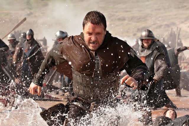<p>Everett Collection</p> Russell Crowe in 'Robin Hood'