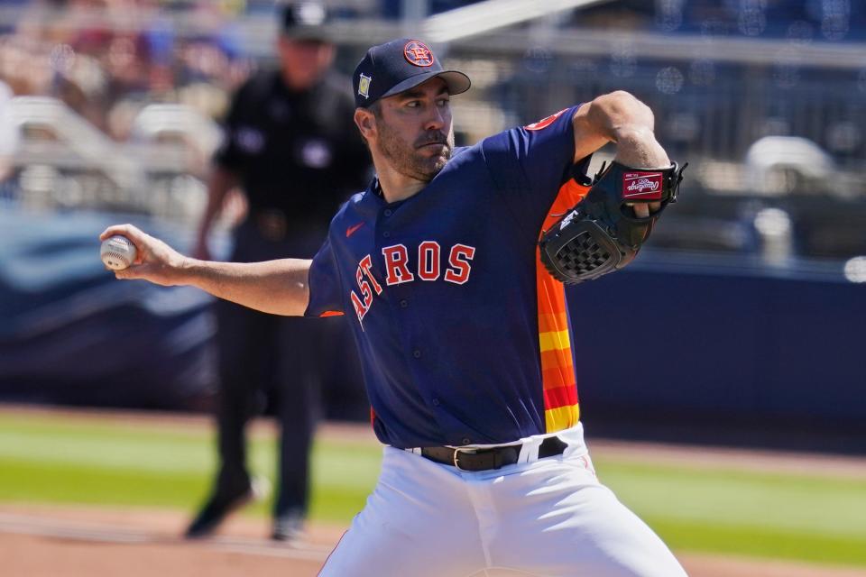 Former Houston Astros pitcher Justin Verlander is an Astro once again. The Astros traded for the veteran right-hander.