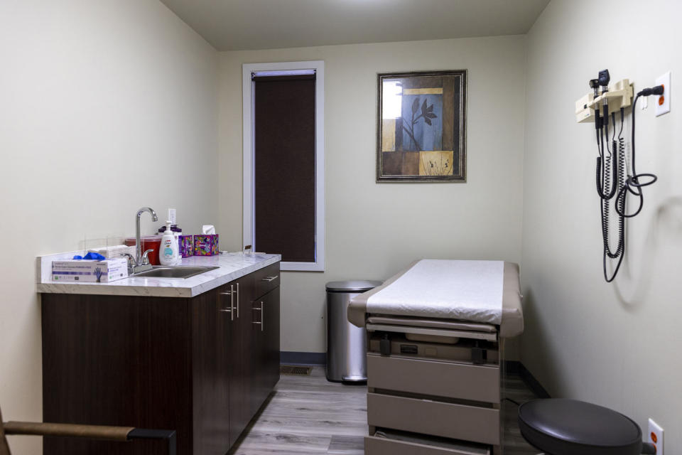 A patient room at the private practice of Primary Care Physician, Dr. Michelle Cooke (Alyssa Pointer for NBC News)