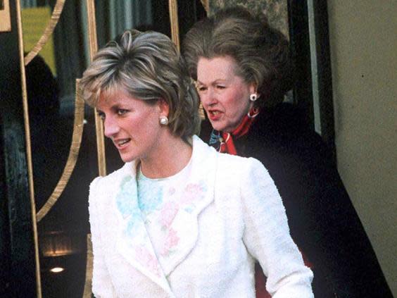 Diana, Princess of Wales with Raine Spencer, Countess Spencer (Rex Features)