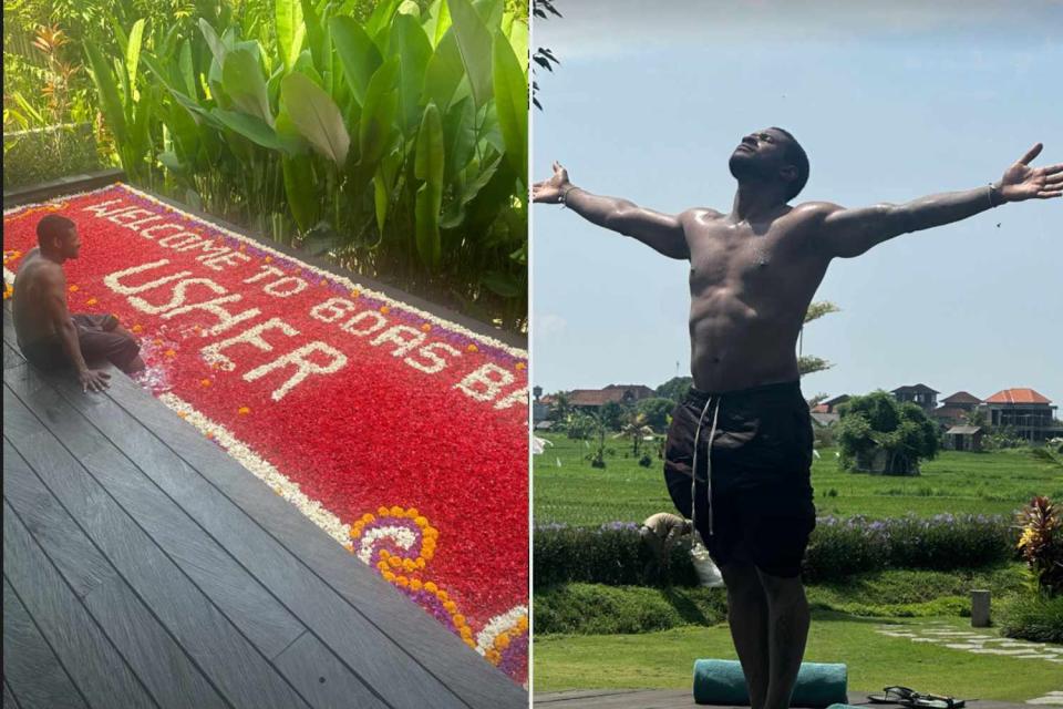 <p>usher/Instagram</p> Usher shares a glimpse of his vacation in Bali