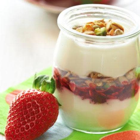 Fresh fruit parfait