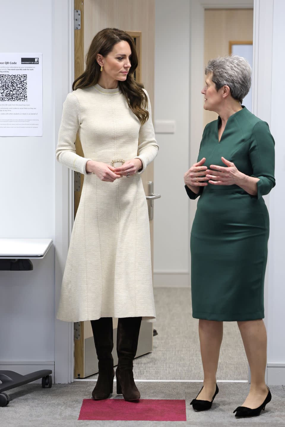 the princess of wales visits university of leeds