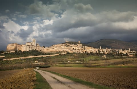 The imposing Basilica di San Francesco - Credit: Derry Brabbs