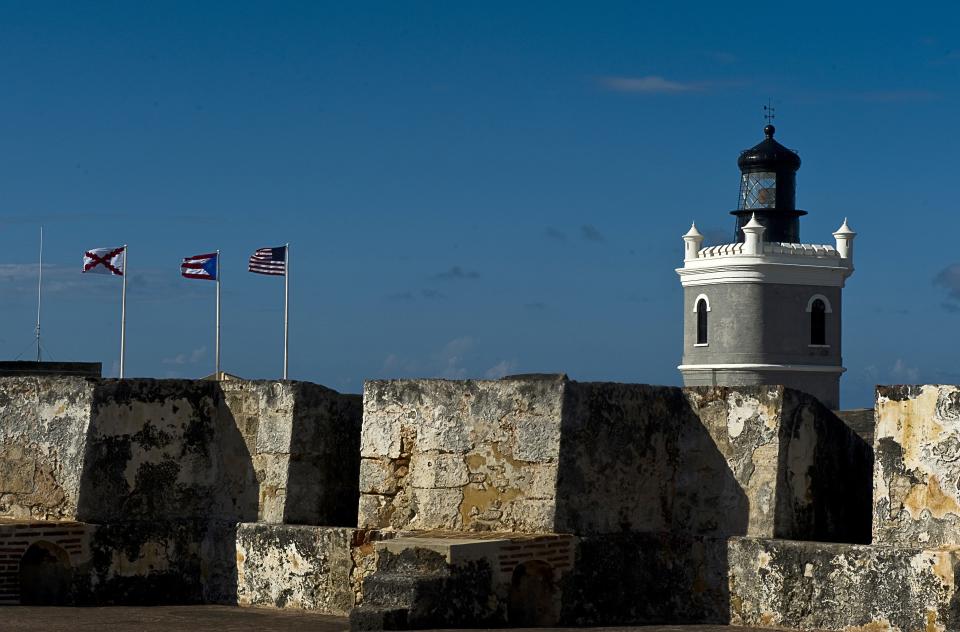 The San Felipe del Morro Fort is a fortification built in 16th century on the north end of San Juan Puerto Rico.