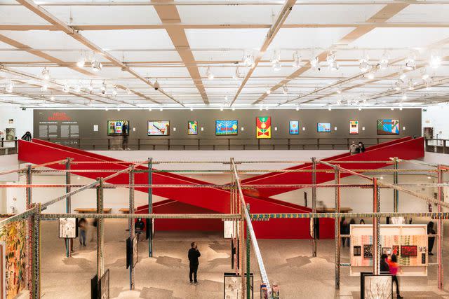<p>Carmen Campos</p> Inside the São Paulo Museum of Art, the “Abdias Nascimento: A Panamefrican Artist” exhibition showcases paintings by the Brazilian activist.