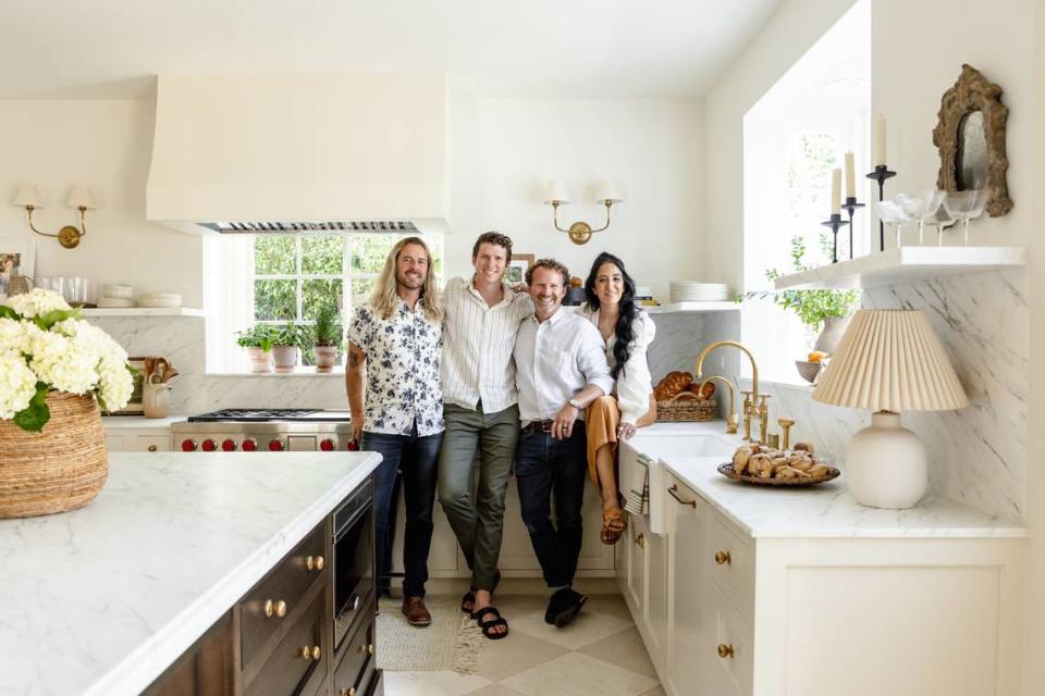 The entire cast of HGTV’s “Revealed.” From left to right: Joshua Smith, Tommy Rouse, David Bohler and Veronica Valencia.