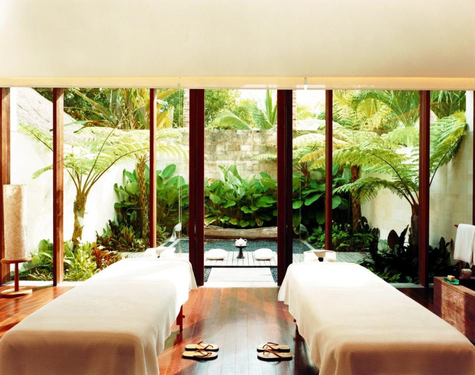 A serene double treatment room at COMO Shambhala Estate in Bali (COMO Shambhala Estate)