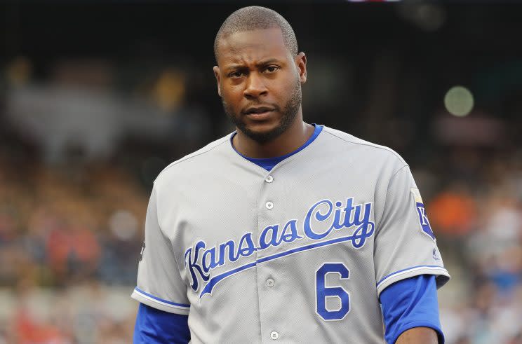 Lorenzo Cain could be on the move if the Royals decide to sell. (AP)