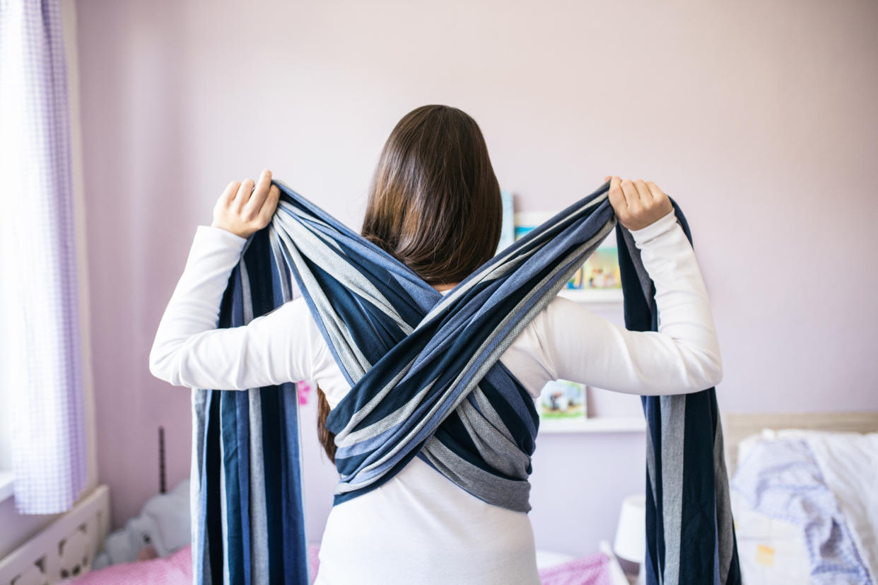 A baby sling tutorial has gone viral on TikTok. (Getty Images)