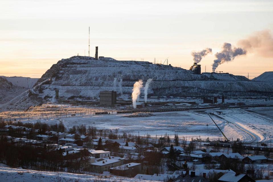 Mining in Kiruna, Sweden, home to the world’s largest underground iron ore mine (AFP via Getty Images)