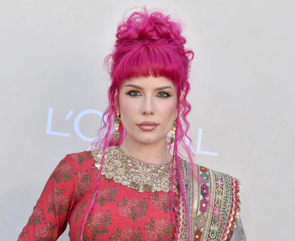 Halsey attends Gold House's 3rd Annual Gold Gala at The Music Center on May 11, 2024 in Los Angeles, California. (Photo by Greg DeGuire/Variety via Getty Images)