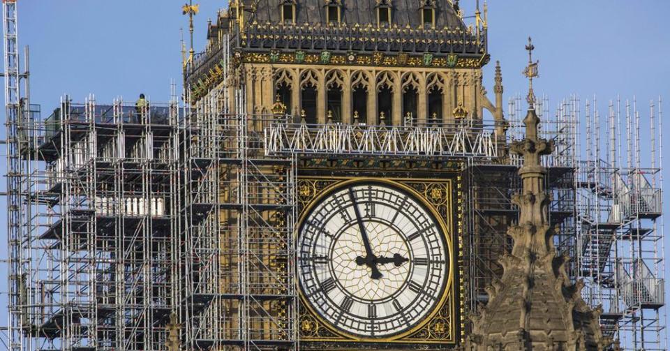 大笨鐘「Big Ben」位於倫敦西敏市，於1858年建成。
（圖：BritishGas@Twitter）
