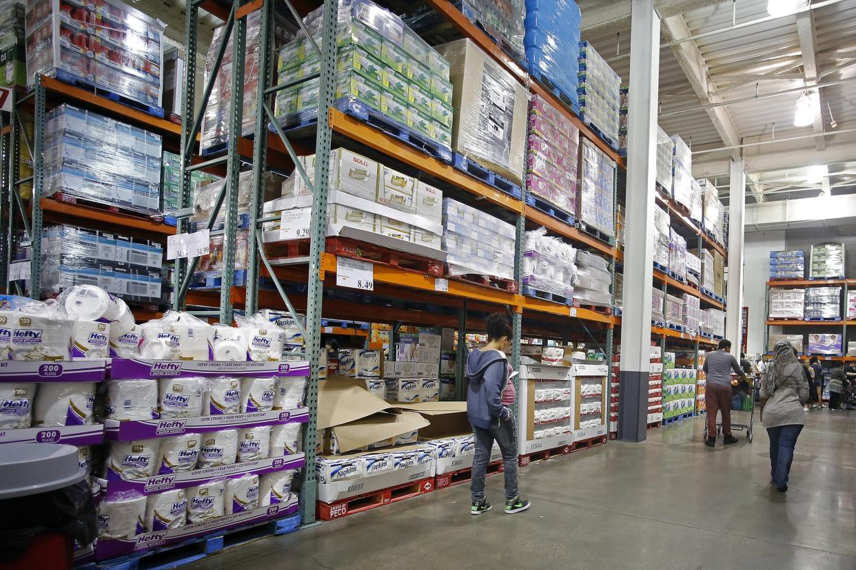 aisle at Costco