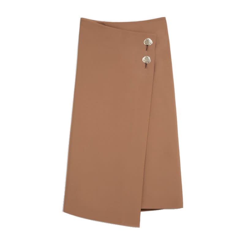 <a rel="nofollow noopener" href="http://rstyle.me/n/citzgwjduw" target="_blank" data-ylk="slk:Button Detail Wrap Skirt, Achro, $139;elm:context_link;itc:0;sec:content-canvas" class="link ">Button Detail Wrap Skirt, Achro, $139</a><p> <strong>Related Articles</strong> <ul> <li><a rel="nofollow noopener" href="http://thezoereport.com/fashion/style-tips/box-of-style-ways-to-wear-cape-trend/?utm_source=yahoo&utm_medium=syndication" target="_blank" data-ylk="slk:The Key Styling Piece Your Wardrobe Needs;elm:context_link;itc:0;sec:content-canvas" class="link ">The Key Styling Piece Your Wardrobe Needs</a></li><li><a rel="nofollow noopener" href="http://thezoereport.com/beauty/makeup/nars-charlotte-gainsbourg-collaboration-french-girl-makeup/?utm_source=yahoo&utm_medium=syndication" target="_blank" data-ylk="slk:This Makeup Collection Is Bound To Be A French-Girl Favorite;elm:context_link;itc:0;sec:content-canvas" class="link ">This Makeup Collection Is Bound To Be A French-Girl Favorite</a></li><li><a rel="nofollow noopener" href="http://thezoereport.com/beauty/celebrity-beauty/amanda-seyfried-tinted-eyelashes/?utm_source=yahoo&utm_medium=syndication" target="_blank" data-ylk="slk:Amanda Seyfried's Trick To Doing Her Makeup In Less Than 5 Minutes;elm:context_link;itc:0;sec:content-canvas" class="link ">Amanda Seyfried's Trick To Doing Her Makeup In Less Than 5 Minutes</a></li> </ul> </p>