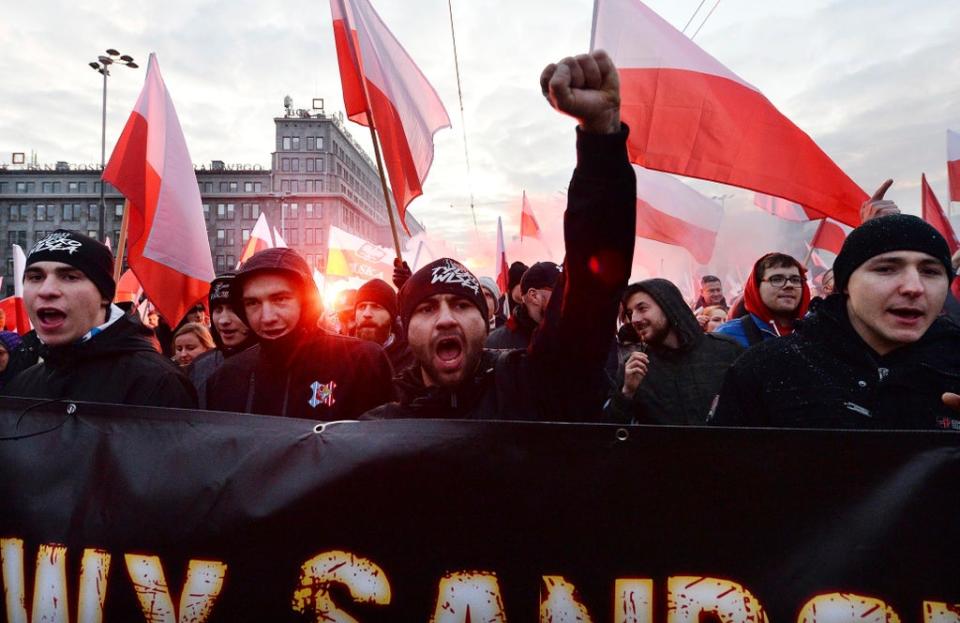 Poland Nationalist March (Copyright 2019 The Associated Press. All rights reserved.)