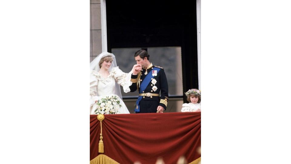 A six-year-old Catherine at her godfather's wedding