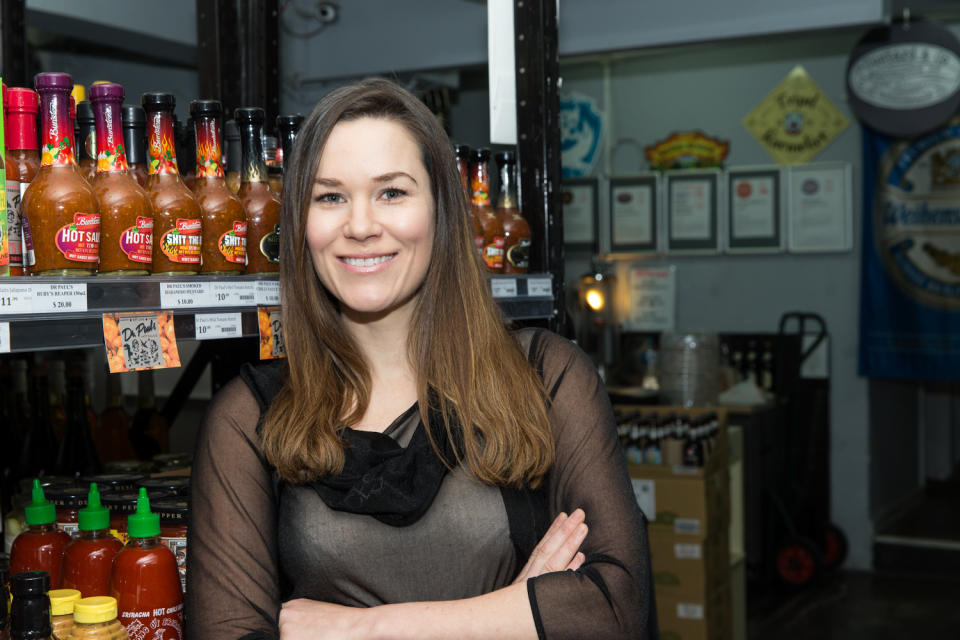 Renae Bunster's hot sauce is sold all around the world today. Image: Supplied