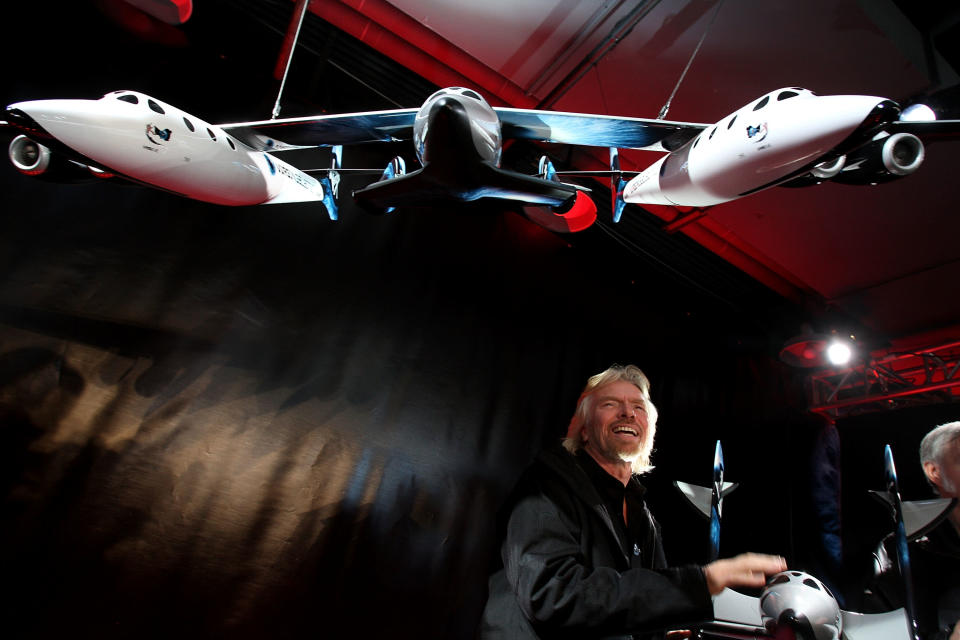 Abu Dhabi state-backed investment firm Aabar Investments acquired a 32 percent stake in Richard Branson’s Virgin Galactic three years ago. (Photo by Spencer Platt/Getty Images)