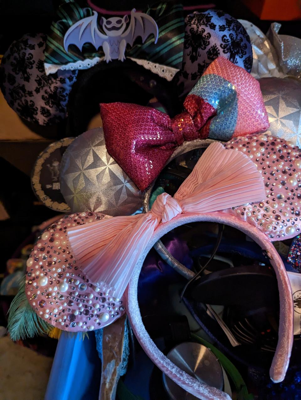 Collection of Minnie Mouse ears.