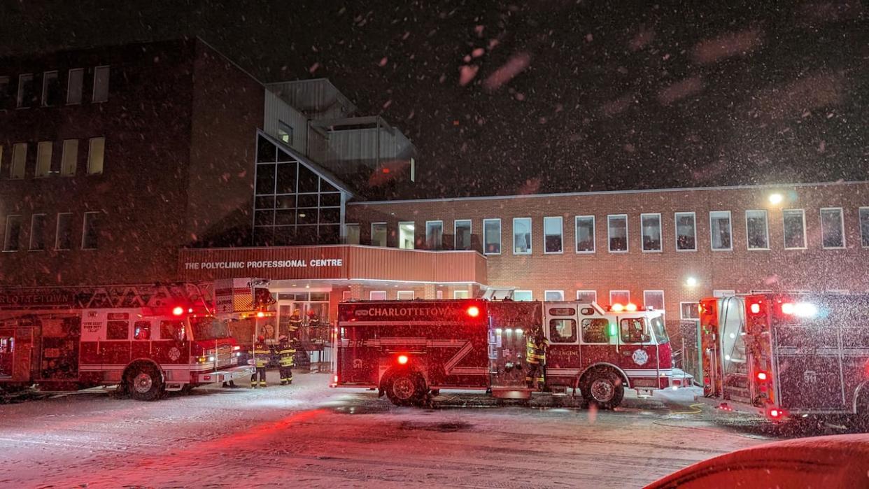 Health P.E.I. says the building is being cleaned and cleared of smoke. (Ken Linton/CBC - image credit)