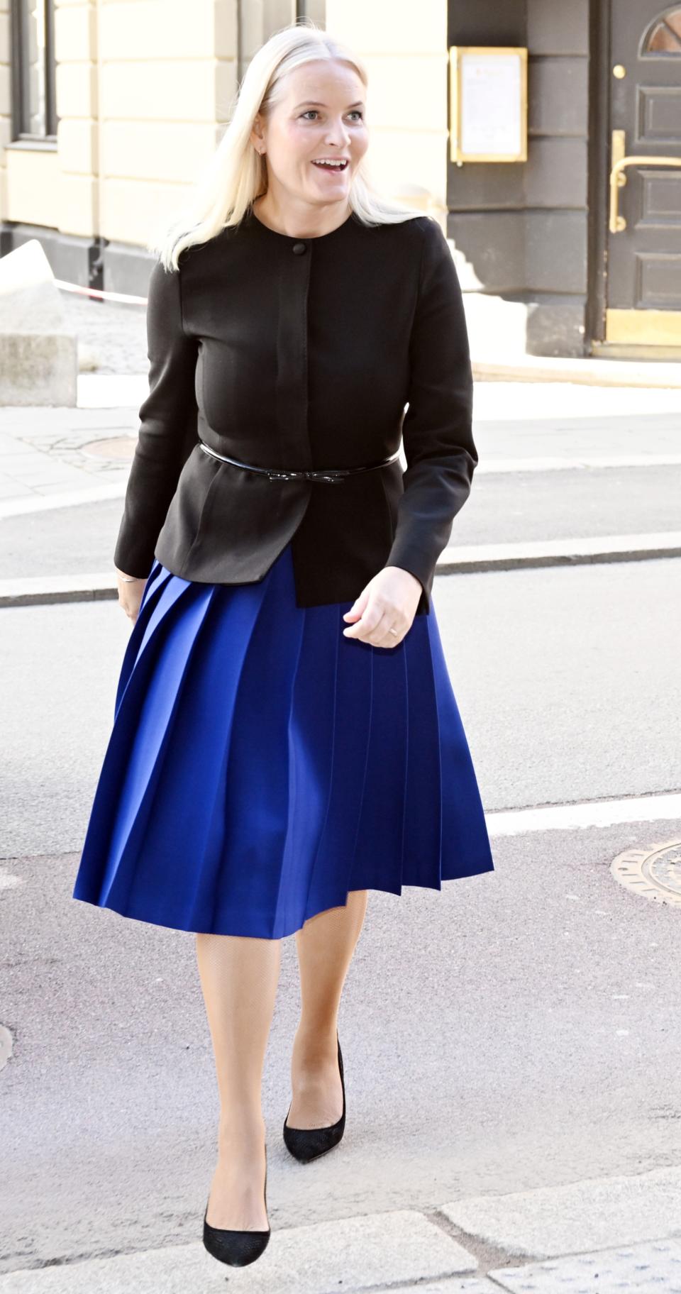 Crown Princess Mette-Marit of Norway Makes the Case for Belted Jackets