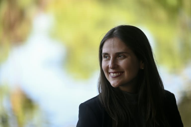 CEO of Agrosmart, a tech-based agriculture startup, Mariana Vasconcelos, poses after an interview with AFP in Rio de Janeiro, Brazil (MAURO PIMENTEL)