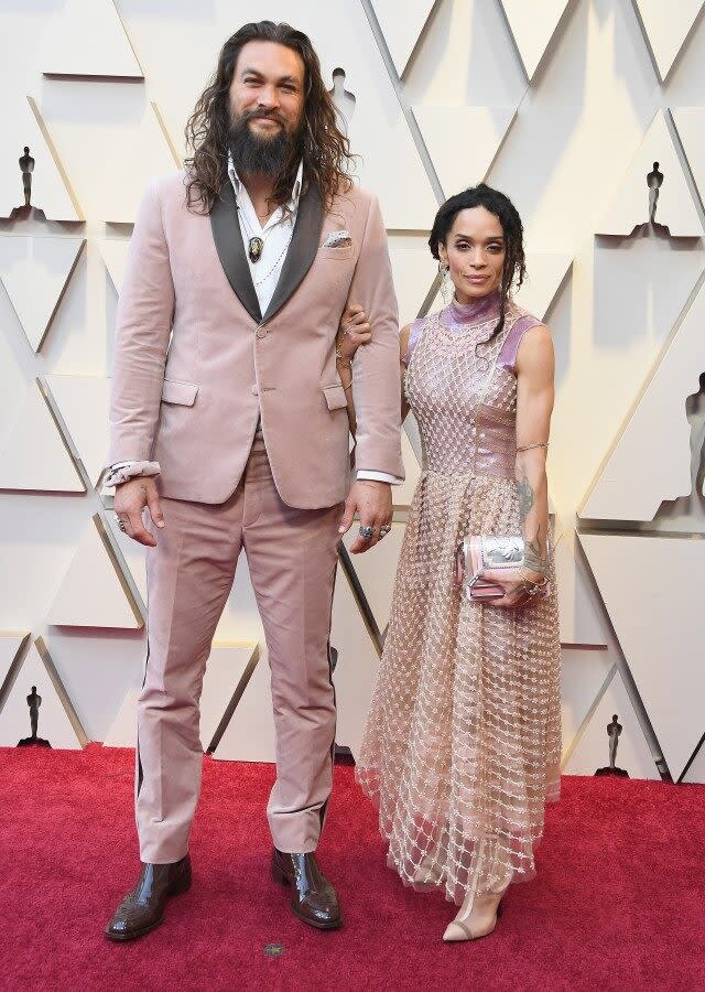 Jason Momoa and Lisa Bonet at 2019 oscars