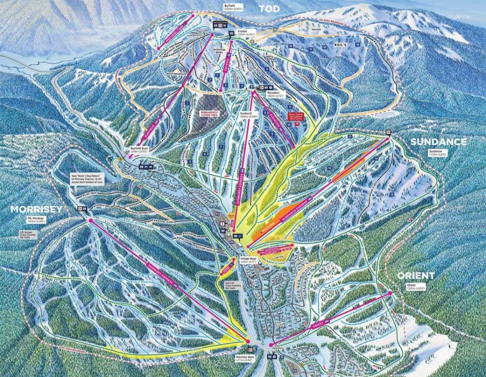 Sun Peaks Trail Map<p>Sun Peaks Resort</p>