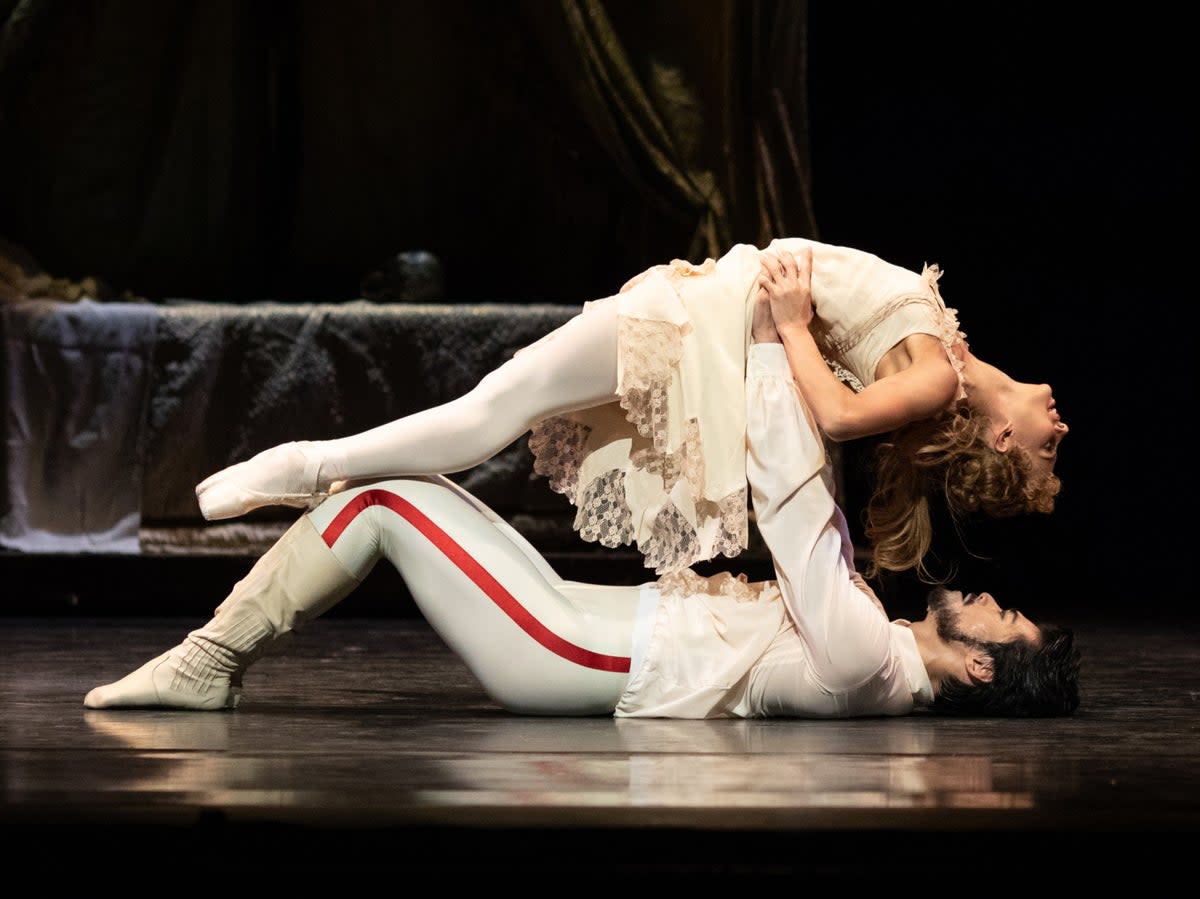 Francesca Hayward and Ryoichi Hirano in ‘Mayerling' (Helen Maybanks)