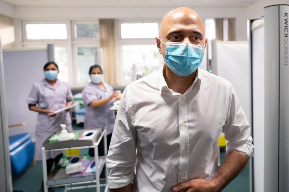 Health Secretary Sajid Javid has said restrictions on freedom ‘must be an absolute last resort’ (Stefan Rousseau/PA) (PA Wire)