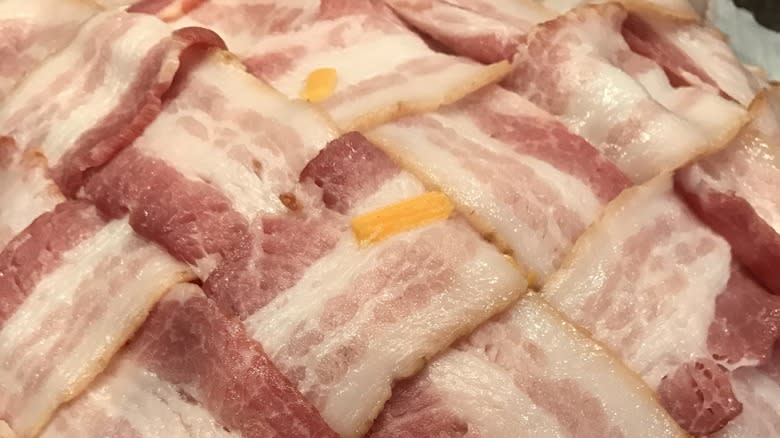 woven bacon strips