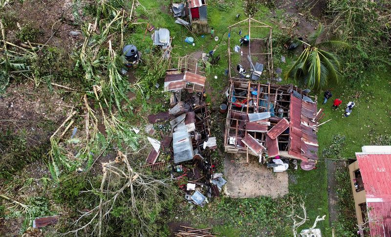 Foto del martes de la zona rural de Cuey en El Seibo, Republic Dominicana, tras el paso de Fiona