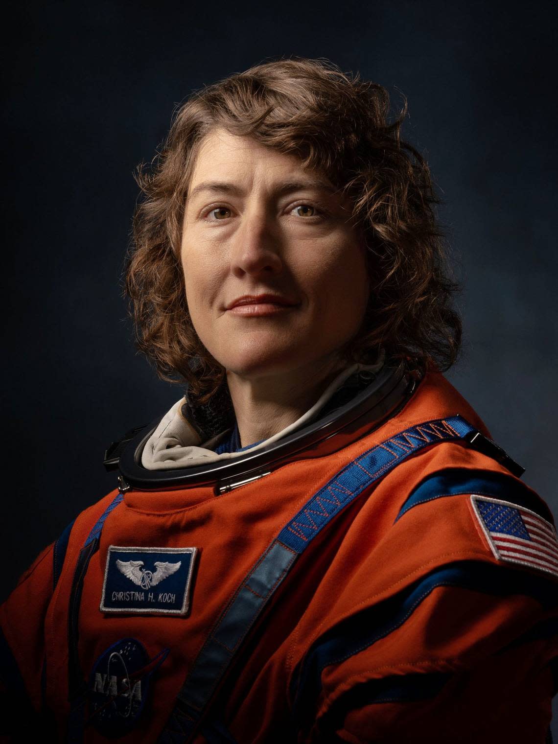 Christina Koch will be a mission specialist on the Artemis II mission to the moon in 2024. She took part in the first all-woman spacewalk in 2019. She grew up in Jacksonville, NC, and graduated from N.C. State University.