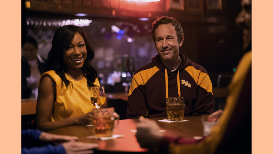 Gabrielle Dennis and Chris O’Dowd in "The Big Door Prize," now streaming on Apple TV+.