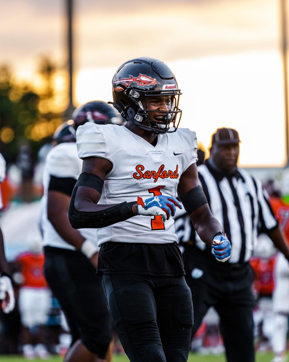 Sanford-Seminole all-state wide receiver Darren "Goldie" Lawrence